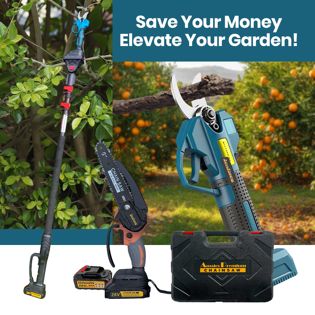 Aussies Premium Ultimate Garden Chainsaw Combo Deal