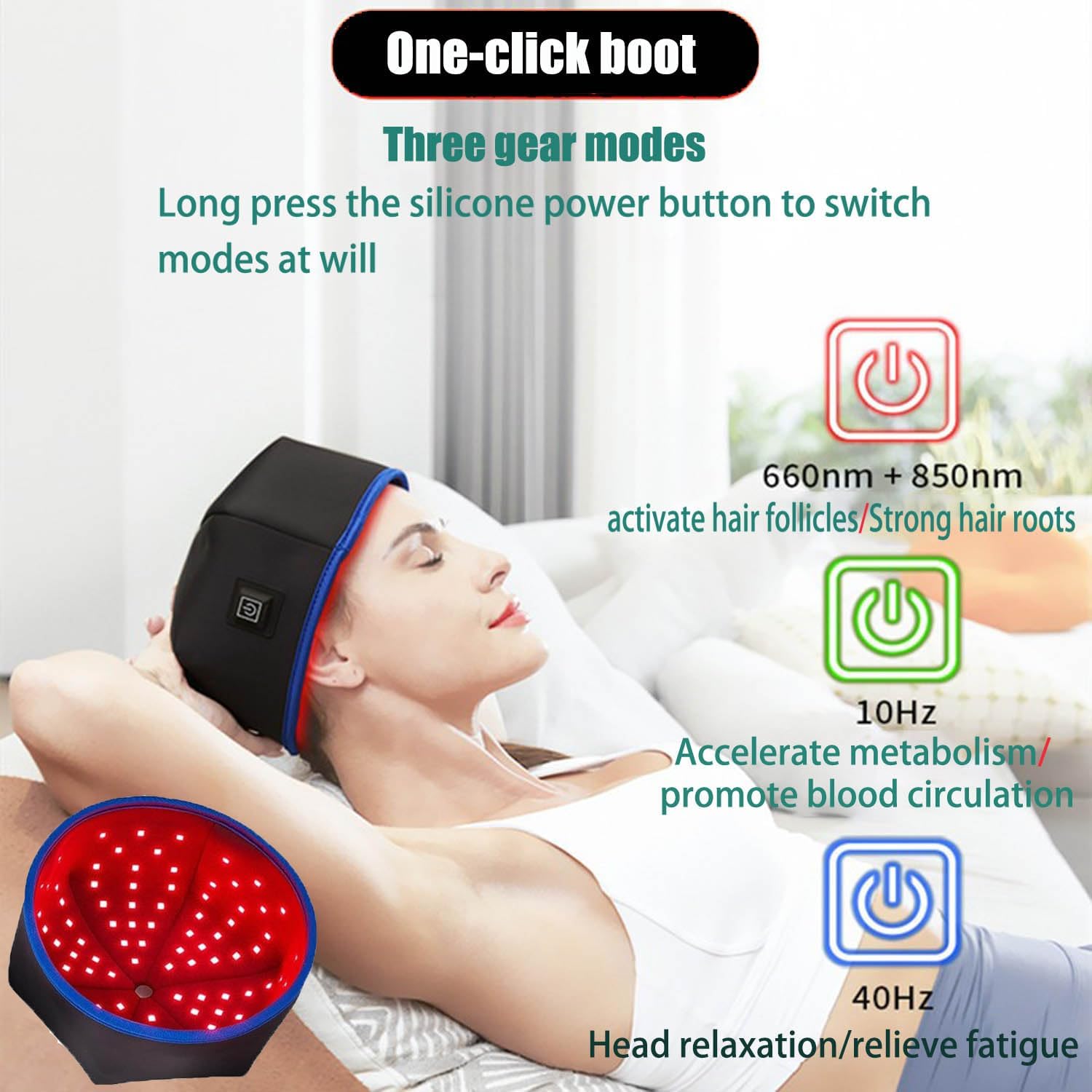 Red Light Therapy Cap for Hair Growth - aussie-deals4u