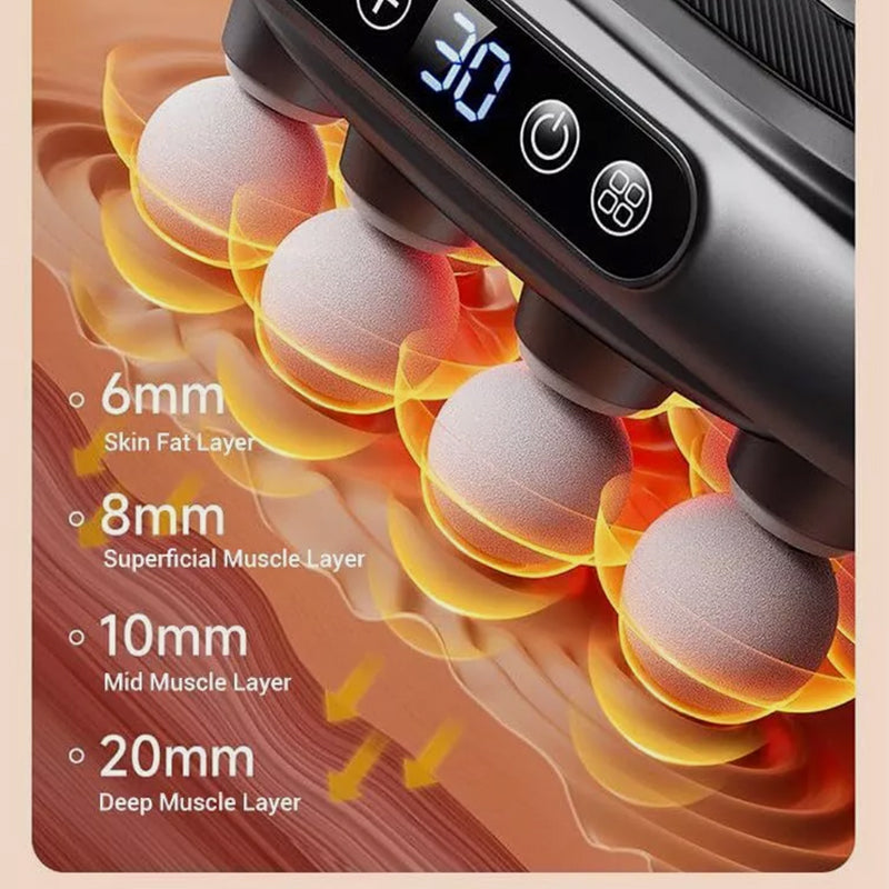 💪 16-Head Deep Tissue Massage Gun – Ultimate Muscle Relief Recovery - aussie-deals4u