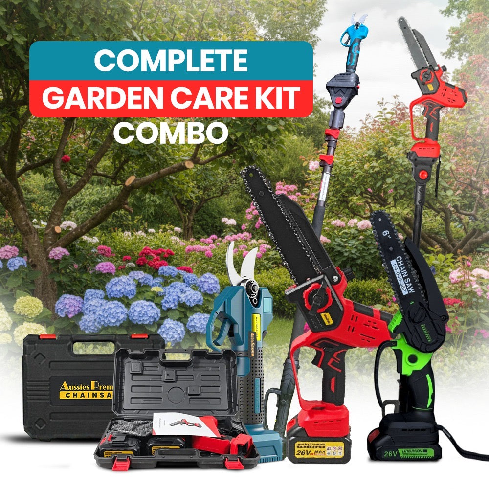 Aussies Premium Ultimate Garden Chainsaw Combo Deal