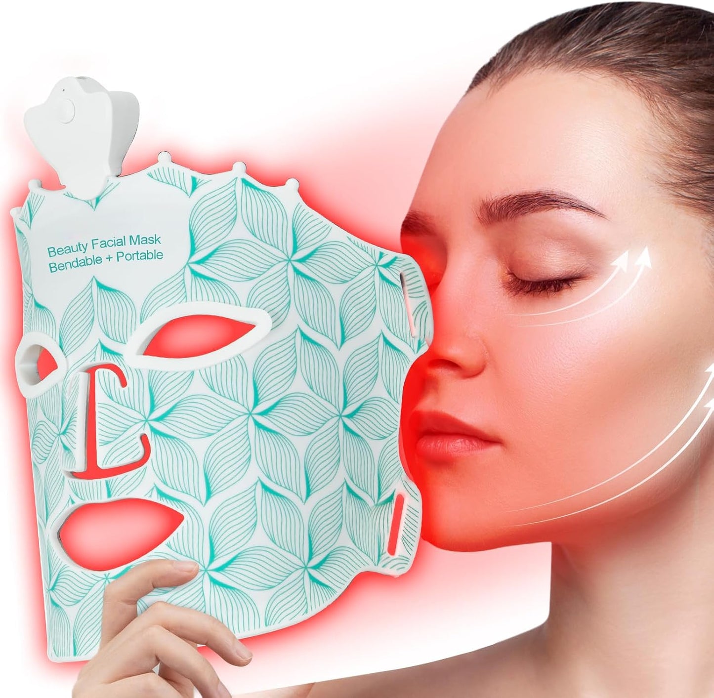 LED Light Face Mask Facial Skin Rejuvenation Therapy Anti Wrinkle - aussie-deals4u