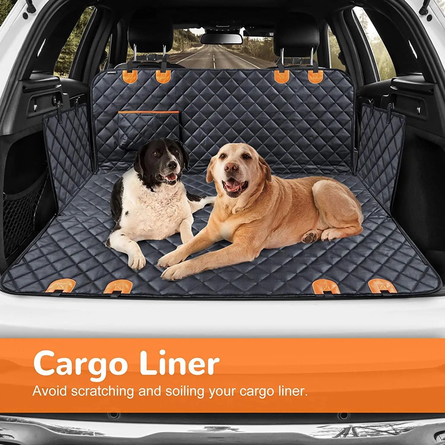 Waterproof Car Seat Cover, Seat Belt, Pet Leash - aussie-deals4u