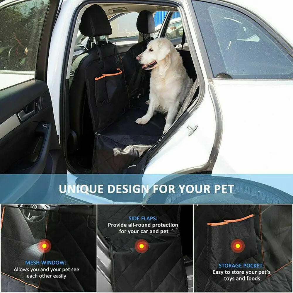 Waterproof Car Seat Cover, Seat Belt, Pet Leash - aussie-deals4u