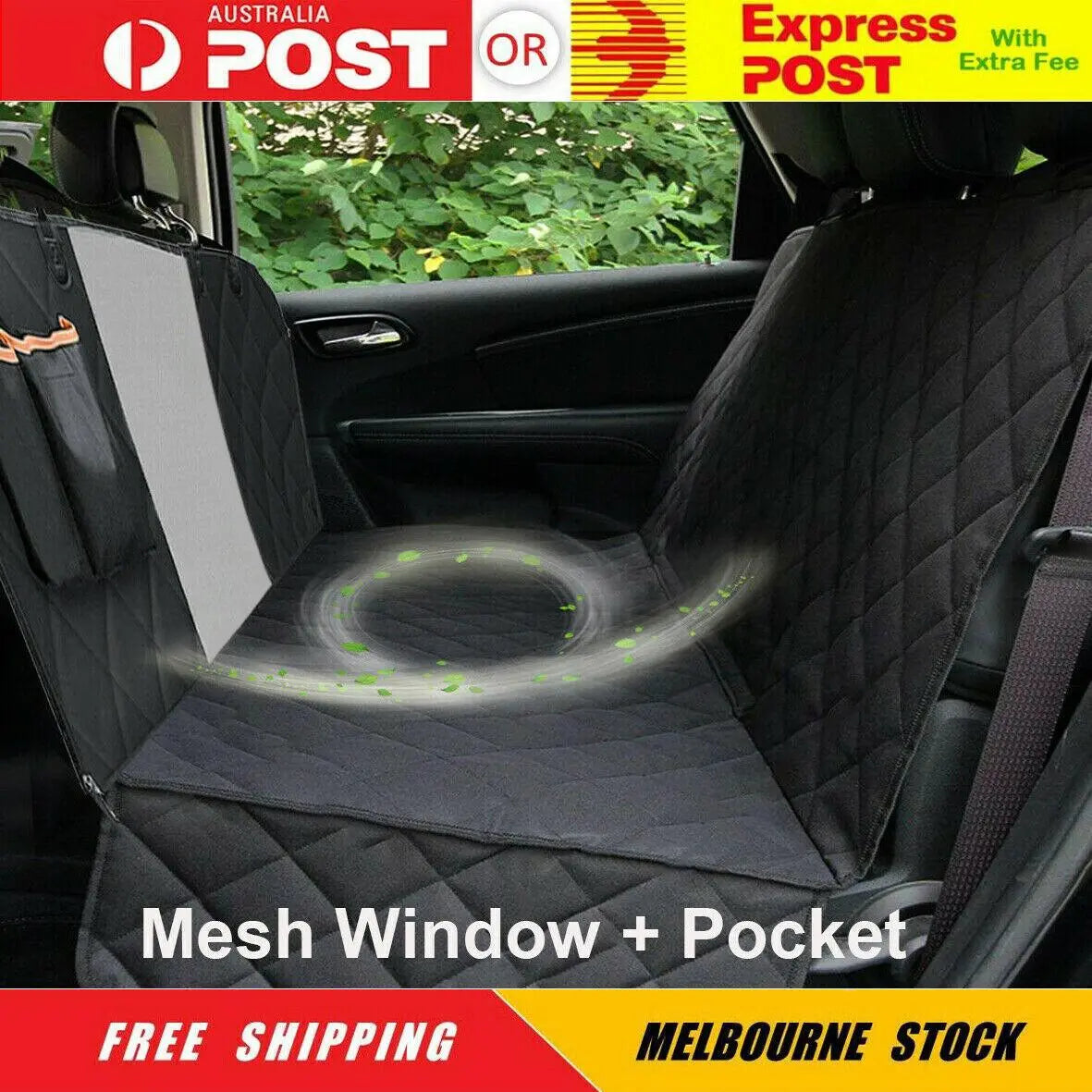 Waterproof Car Seat Cover, Seat Belt, Pet Leash - aussie-deals4u