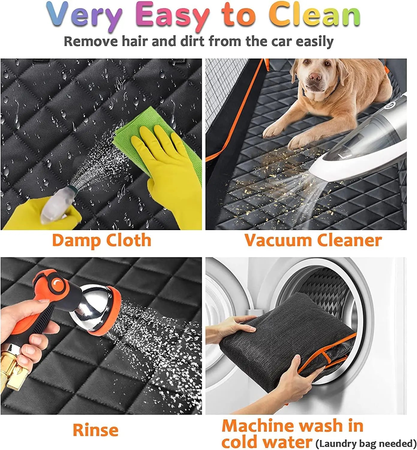 Waterproof Car Seat Cover, Seat Belt, Pet Leash - aussie-deals4u