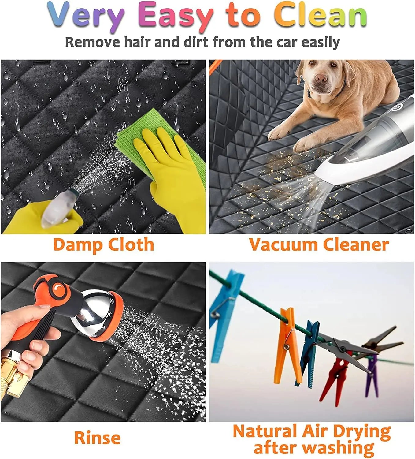 Waterproof Car Seat Cover, Seat Belt, Pet Leash - aussie-deals4u