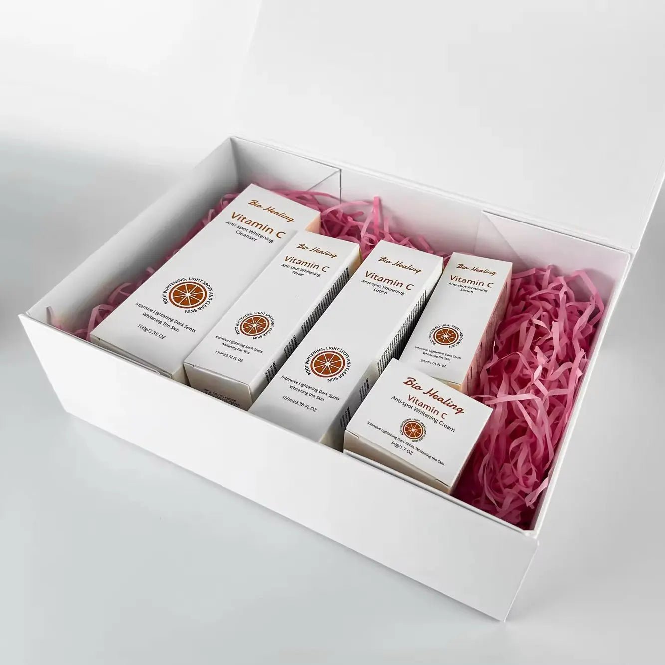 Say Goodbye to Dark Spots with Bio Healing VC Whitening Set!