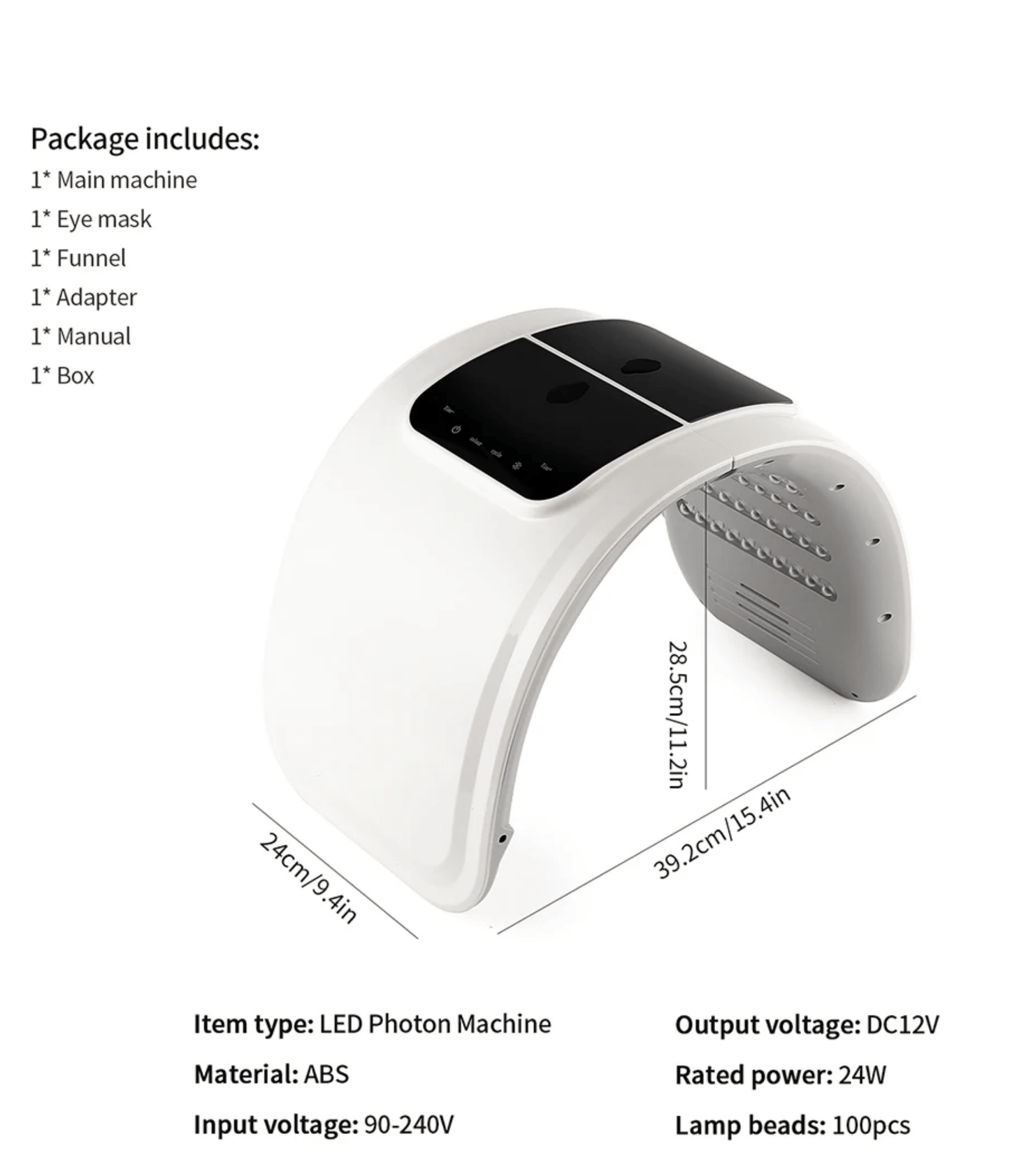 LED Face Light Therapy Mask with Spray Hydration – 7 Color Modes - aussie-deals4u