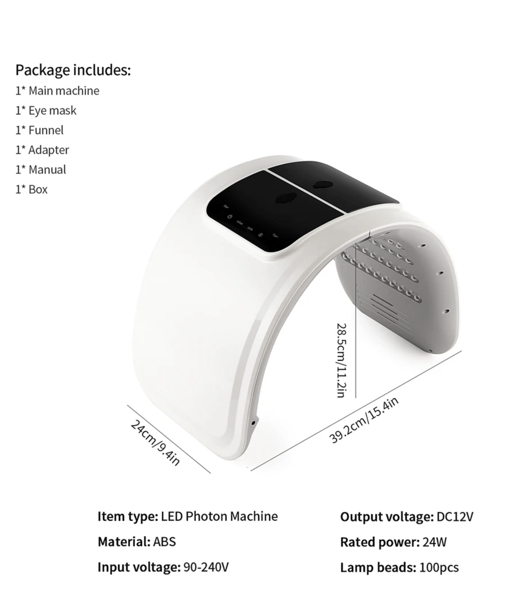 LED Face Light Therapy Mask with Spray Hydration β 7 Color Modes - aussie-deals4u