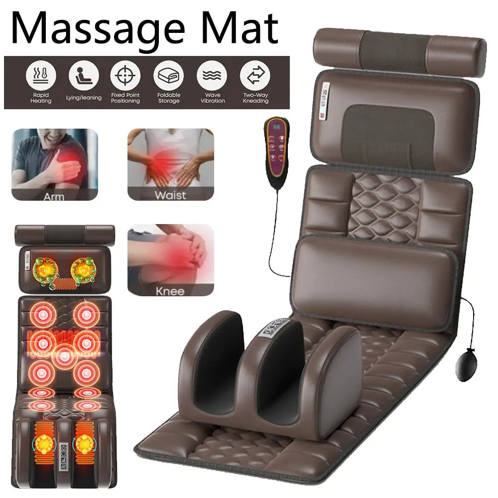 Relaxing Heat Therapy for Neck, Back & Shoulders  Massage Mat with Heat - aussie-deals4u