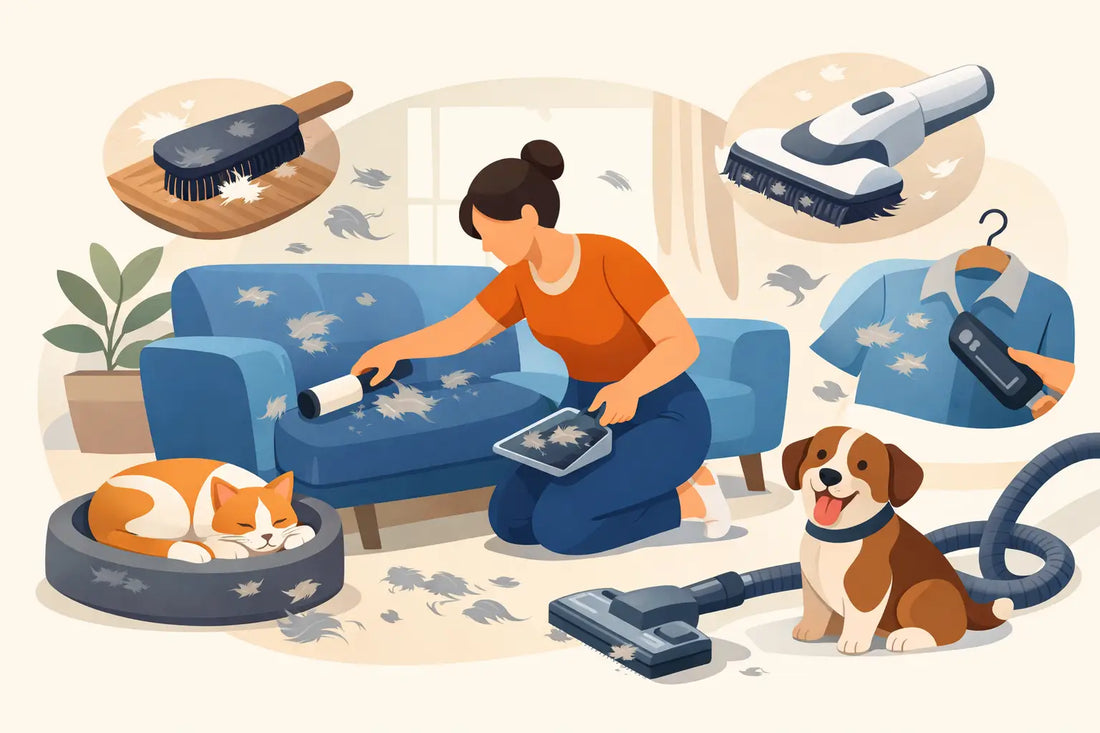 How to Remove Pet Hair Around the Home