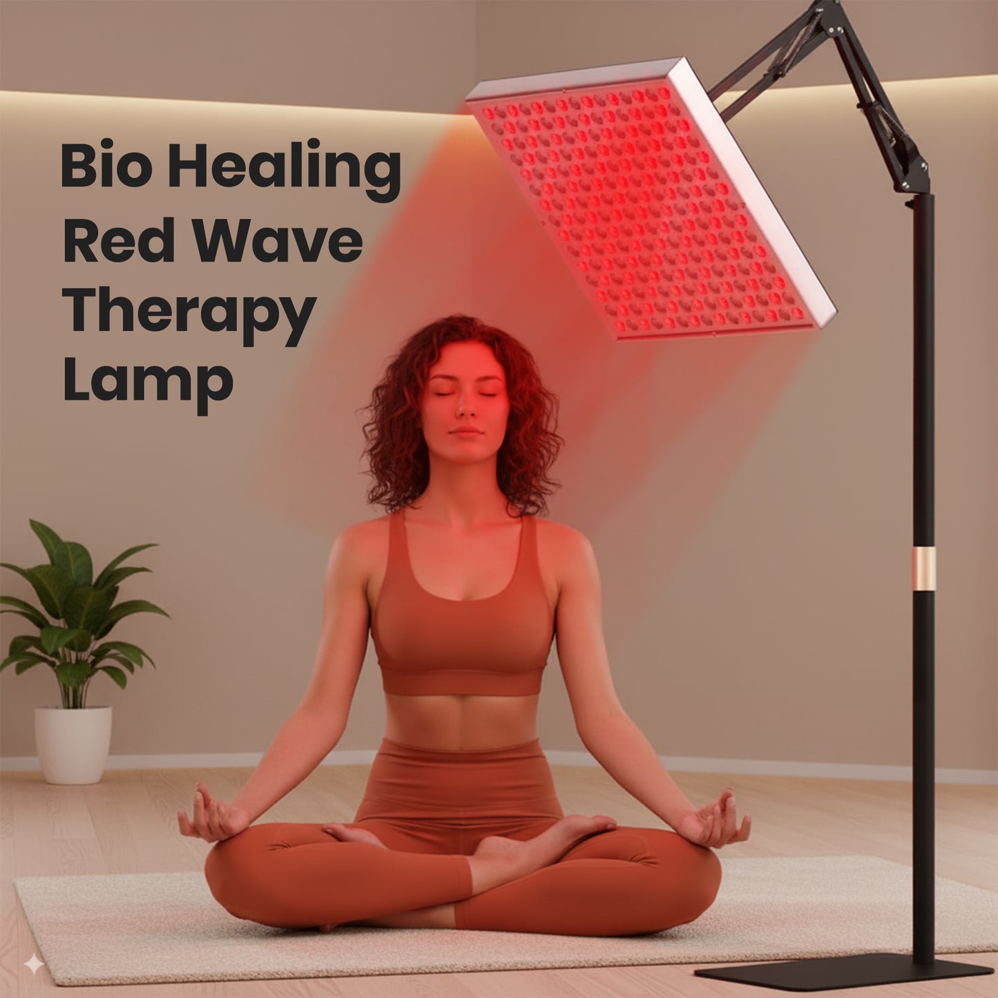 Red Wave Healing Therapy Lamp for Face & Body- Square - aussie-deals4u