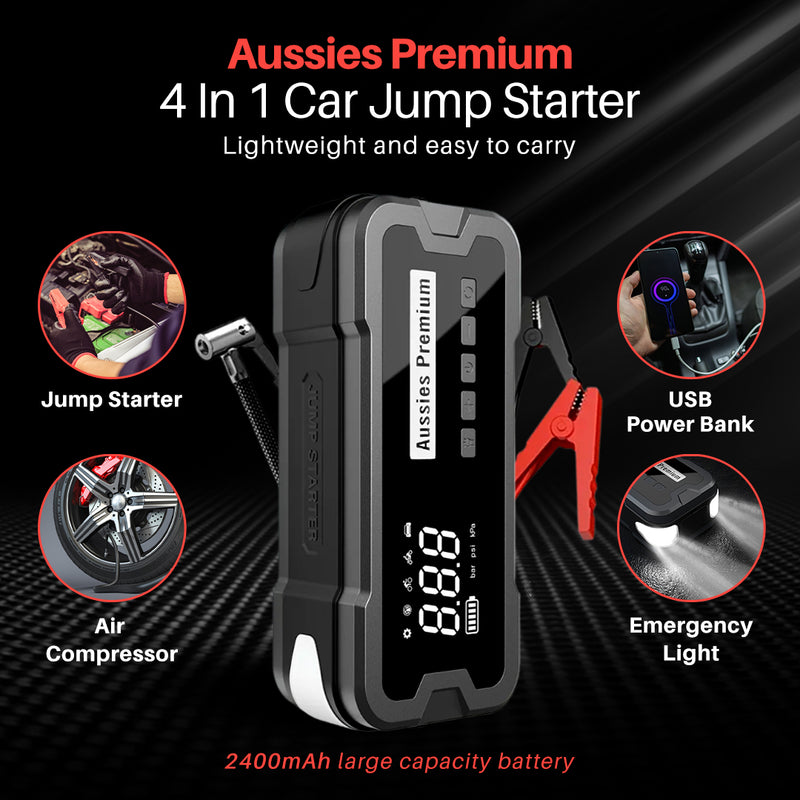 Australia's No1 Aussies Premium Jump Start Tyre Inflator