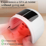 LED Face Light Therapy Mask with Spray Hydration – 7 Color Modes