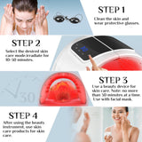 LED Face Light Therapy Mask with Spray Hydration – 7 Color Modes
