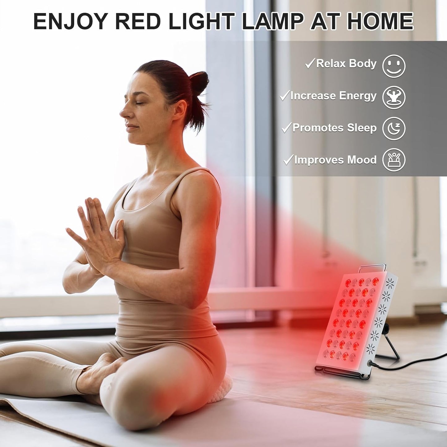Red Wave Healing Infrared Light Therapy lamp - aussie-deals4u