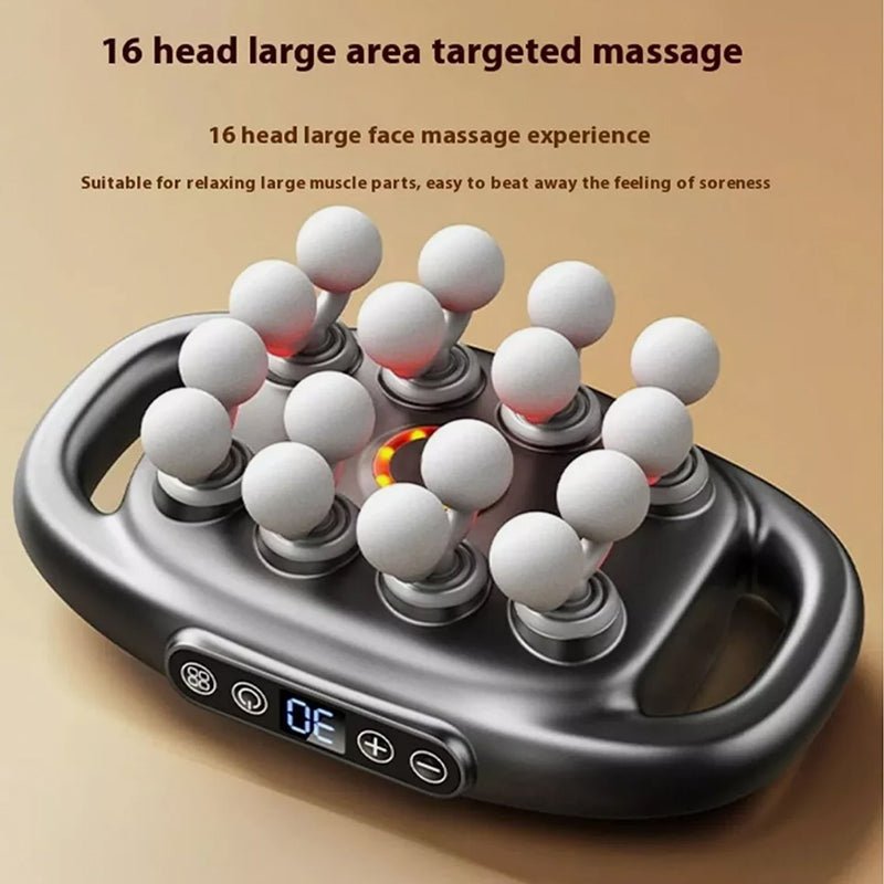 💪 16-Head Deep Tissue Massage Gun – Ultimate Muscle Relief Recovery