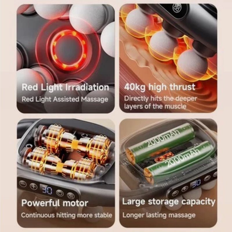 💪 16-Head Deep Tissue Massage Gun – Ultimate Muscle Relief Recovery