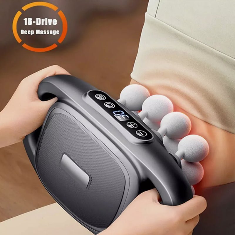 💪 16-Head Deep Tissue Massage Gun – Ultimate Muscle Relief Recovery