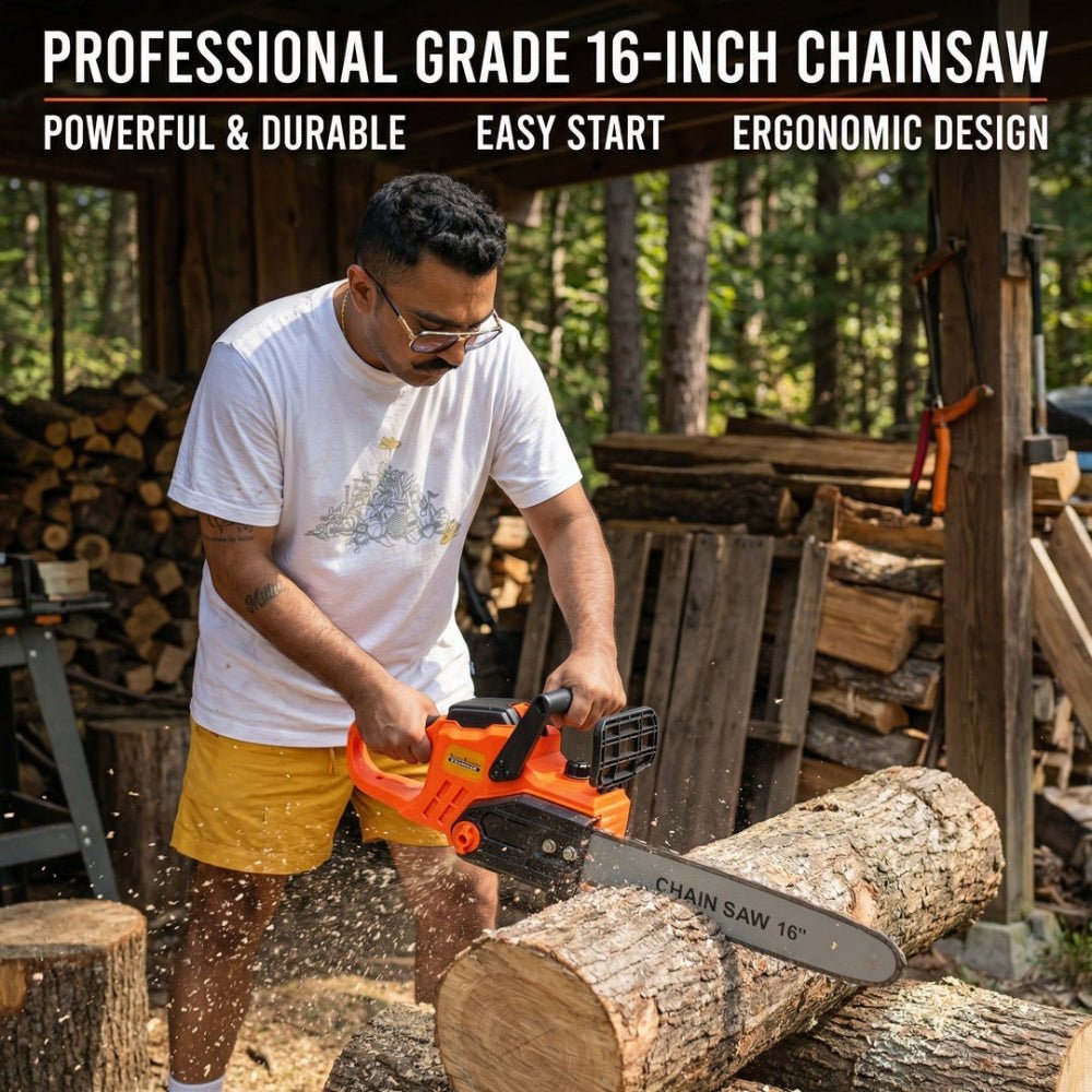 16 Inch 36V Lithium Battery Brushless Chainsaw - aussie - deals4u