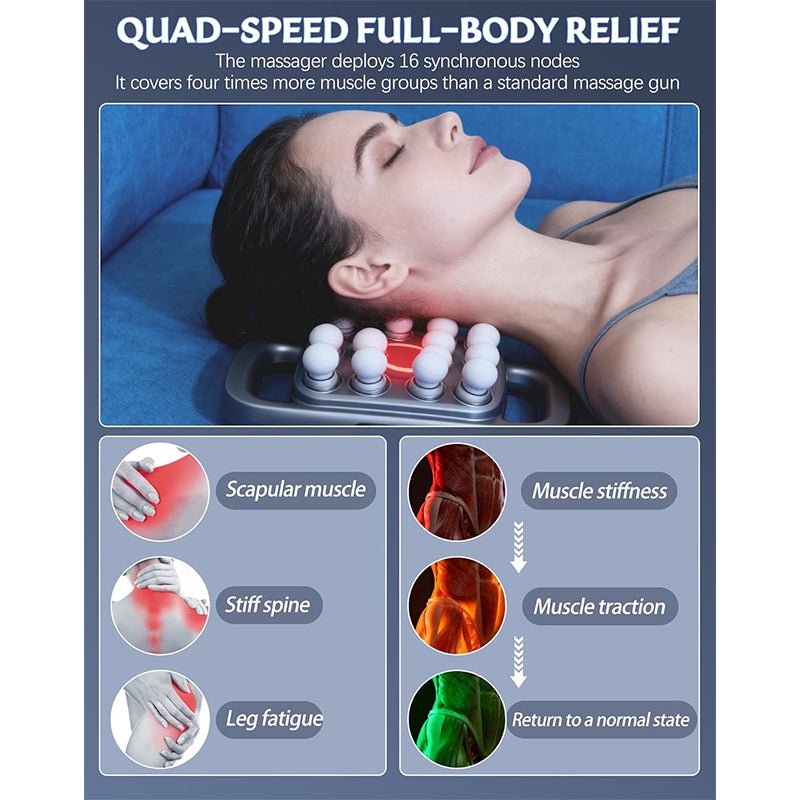 20 Head Deep Tissue Massager - Multi - head Body Massager - aussie - deals4u
