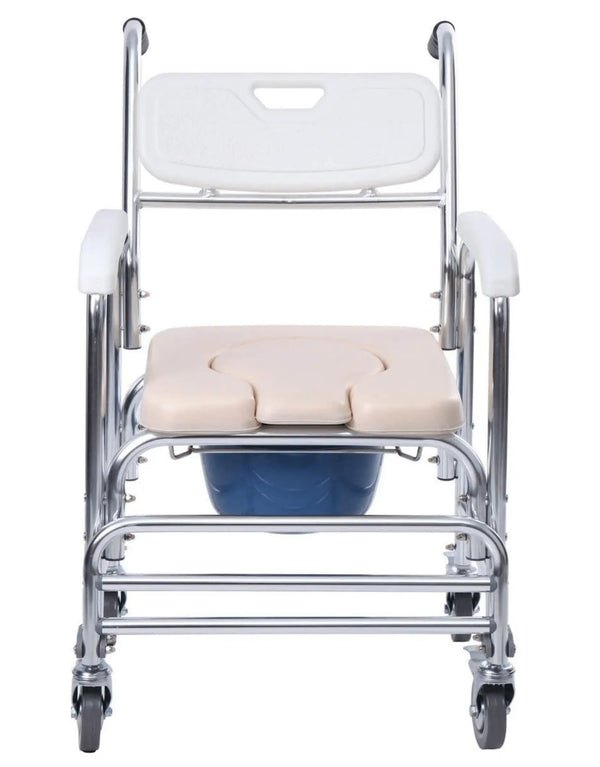 3 in 1 Shower Commode Wheelchair - aussie-deals4u