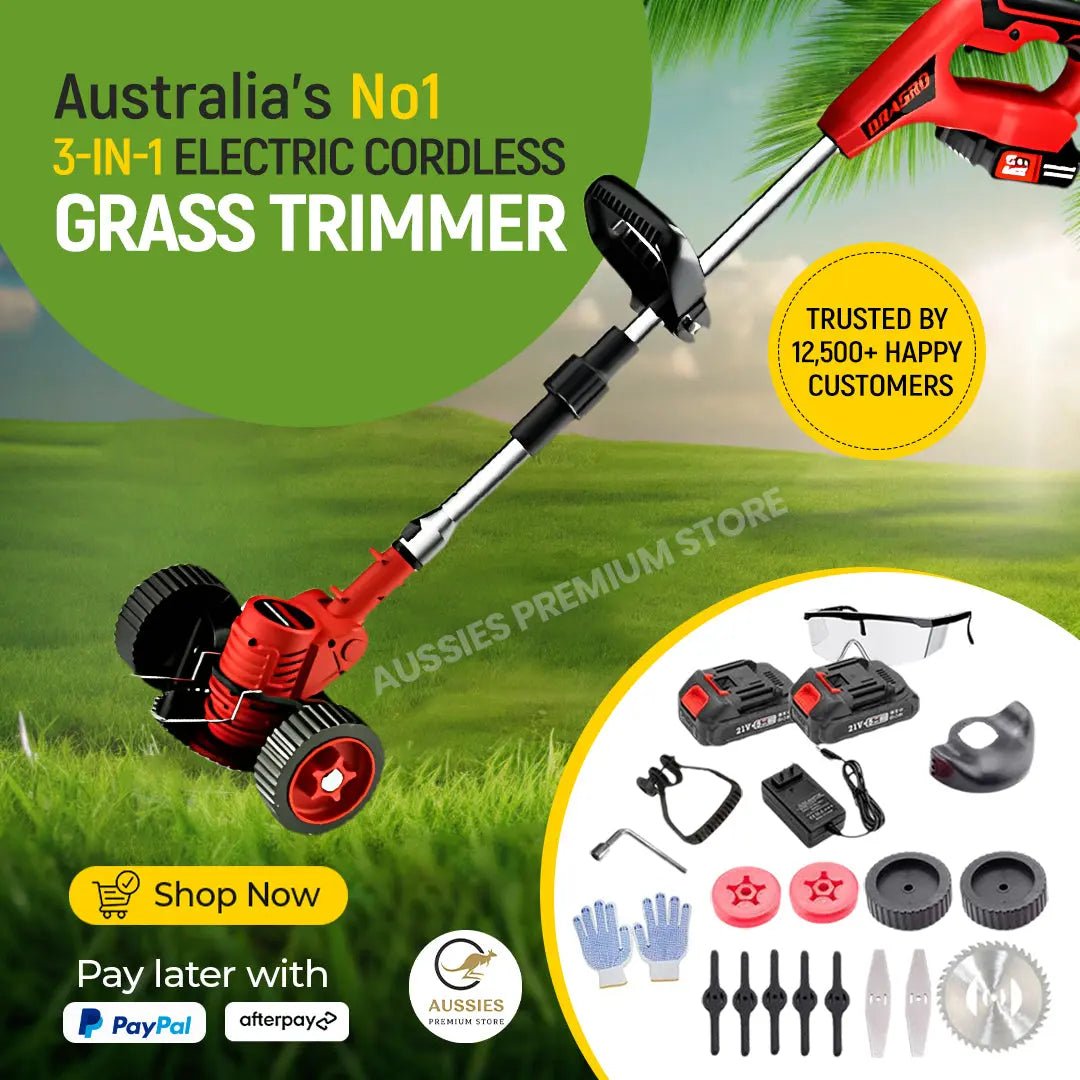 3 - in - 1 Cordless Electric Grass Lawn Mower - aussie - deals4uaussie - deals4u