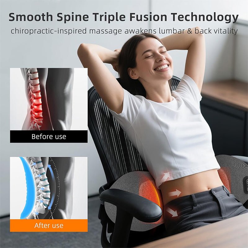 3-in-1 Lumbar Pillow Back Support Massager