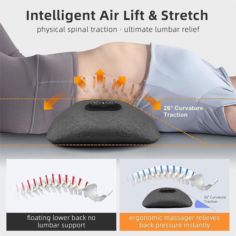 3-in-1 Lumbar Pillow Back Support Massager