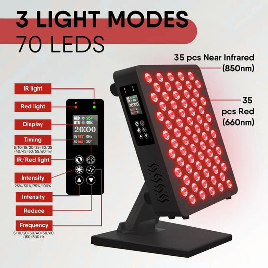 350W 70 High - output 5W LEDs Red & Near - Infrared Light Panel - aussie - deals4u