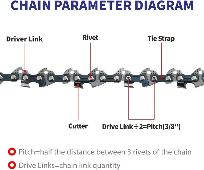 6 Inch Chain For Chainsaw - aussie-deals4u