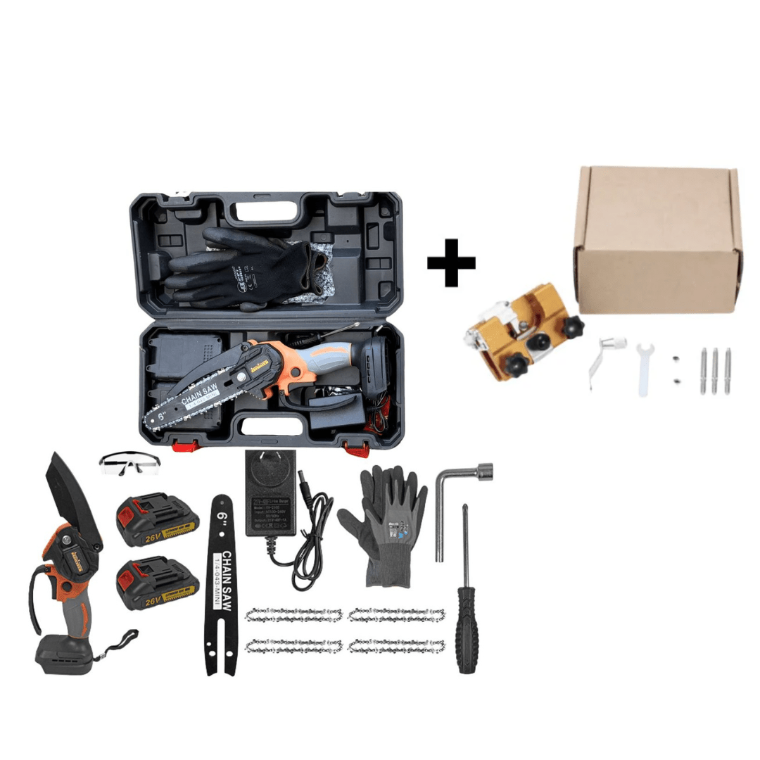 Powerful 6" Cordless Electric ChainSaw - Lightweight and Easy to Use!