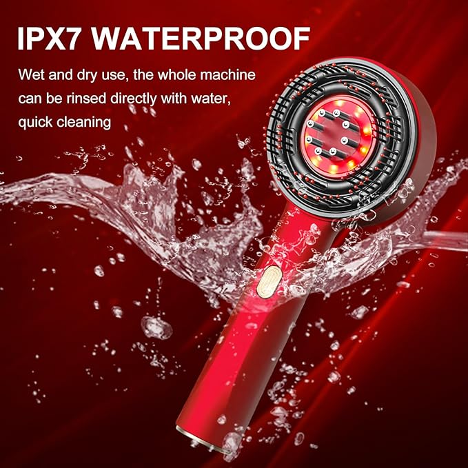 Hair Growth Comb with Red Light Therapy & Scalp Massage - aussie-deals4u