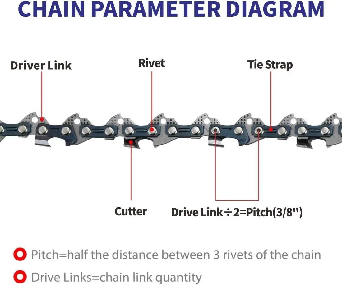 Premium 6/8 Inch Replacement Chains for Aussies Chainsaw - Superior Quality and Performance