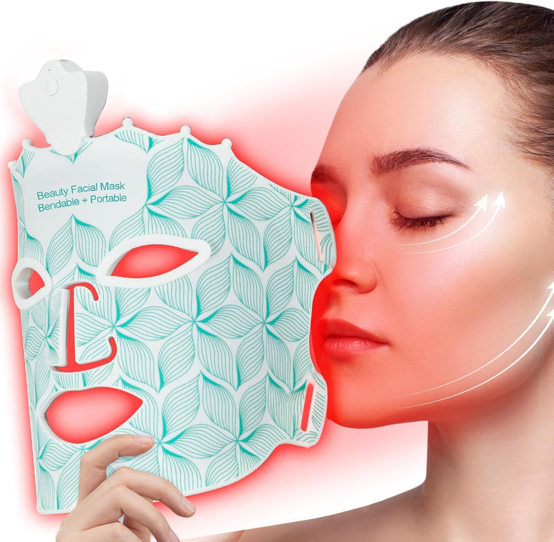 LED Light Face Mask Facial Skin Rejuvenation Therapy Anti Wrinkle