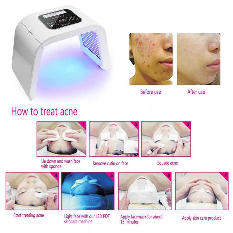 BioHealing 7-Color LED Light Therapy Facial Mask - aussie-deals4u