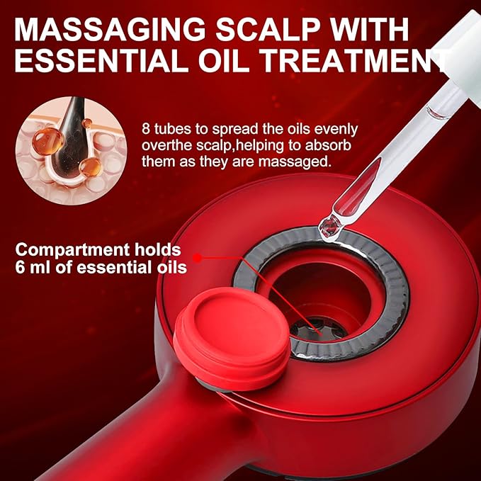 Hair Growth Comb with Red Light Therapy & Scalp Massage - aussie-deals4u