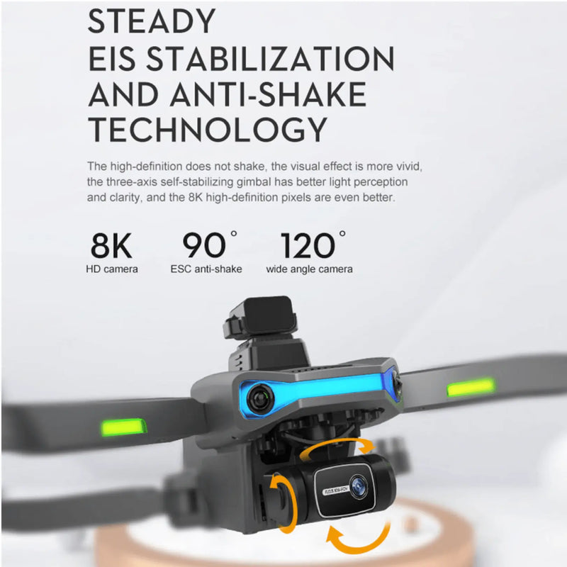 APS AIR 2 Professional Drone Camera 8K 5G 3 Axis Anti Shake EIS Gimbal 360° Obstacle Avoidance - aussie-deals4u