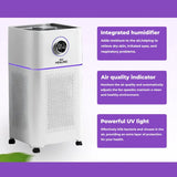 Bio Healing Hospital-Grade 5 Layers HEPA 13 Air Purifier & Humidifier - aussie-deals4u