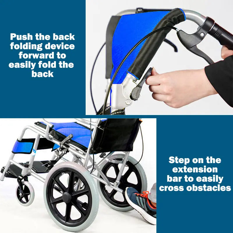 Foldable Lightweight Disability Wheelchair - aussie-deals4u