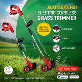 24V Electric Cordless Lawn Mover - aussie-deals4u