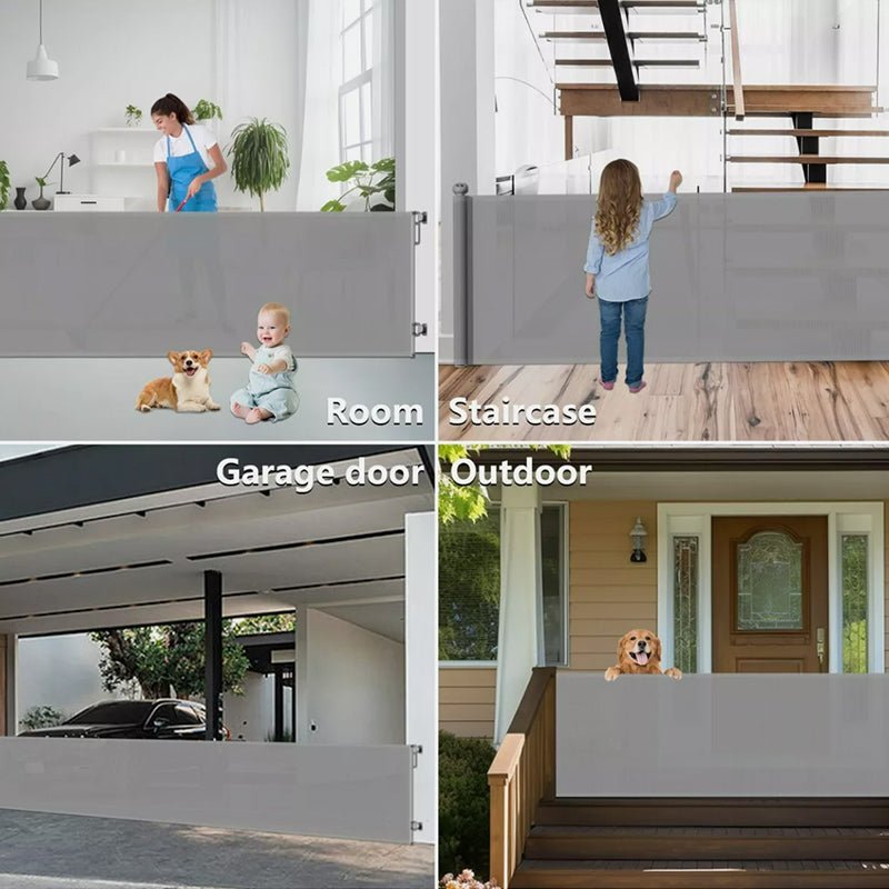 Aussies Premium Retractable Safety Gate - Extra Wide & Portable Mesh Gate