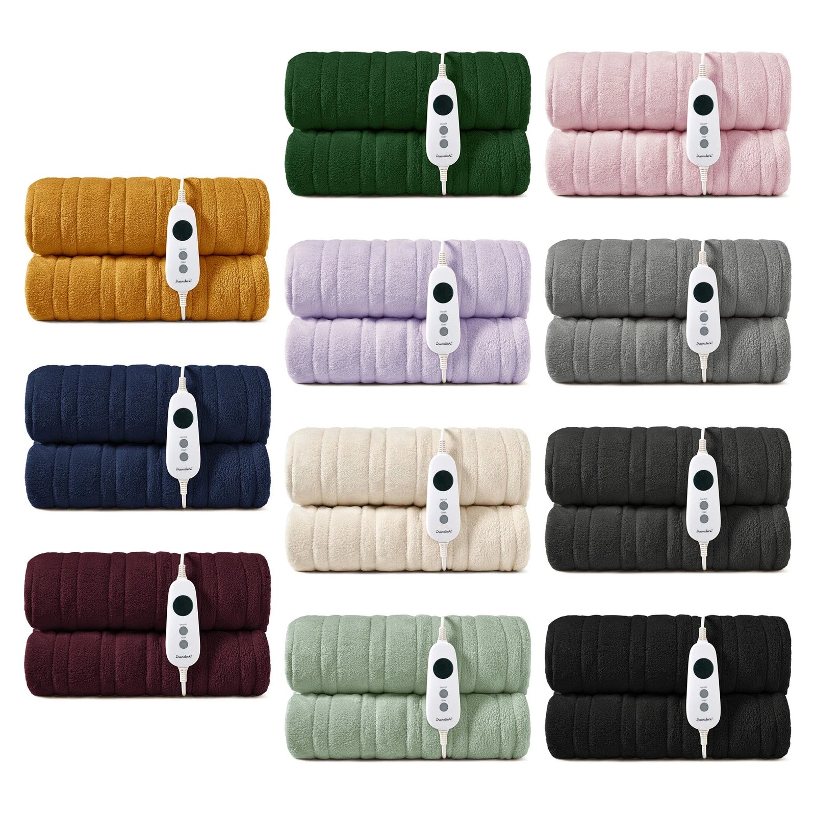Aussies Premium Super Soft Coral Fleece Electric Heated Throw Blanket 200 x 180cm - aussie - deals4u