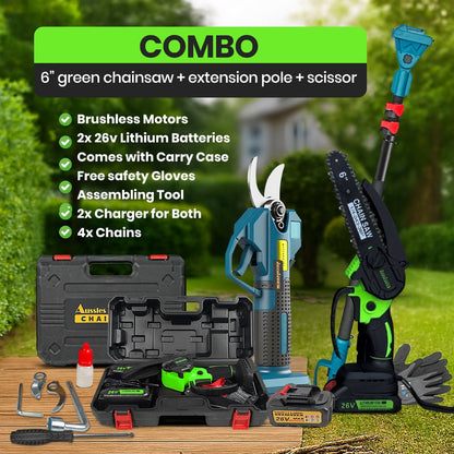 Maximize Your Garden Care with Aussies Ultimate Chainsaw Combo Deal!