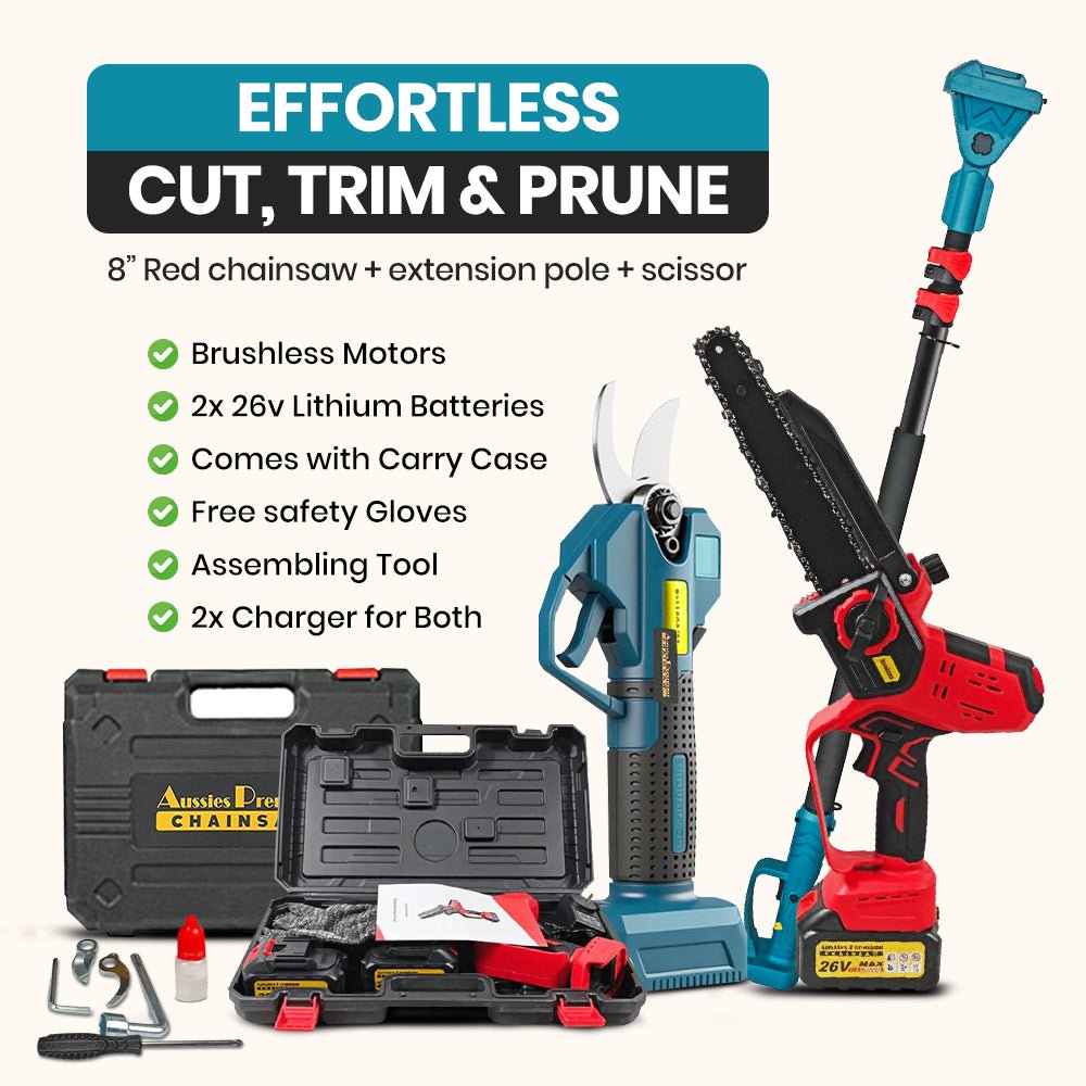 Maximize Your Garden Care with Aussies Ultimate Chainsaw Combo Deal!