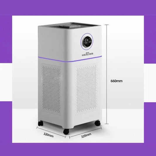 Powerful 5-Layer HEPA 13 Air Purifier & Humidifier - Bio Healing Hospital-Grade Technology