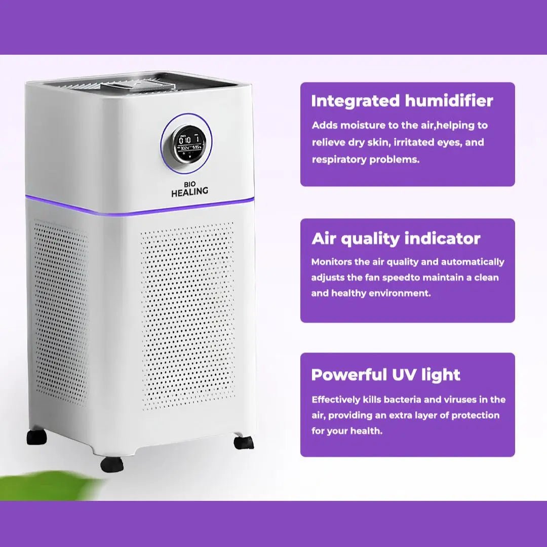 Medical Grade 5-Layer HEPA 13 Air Purifier & Humidifier