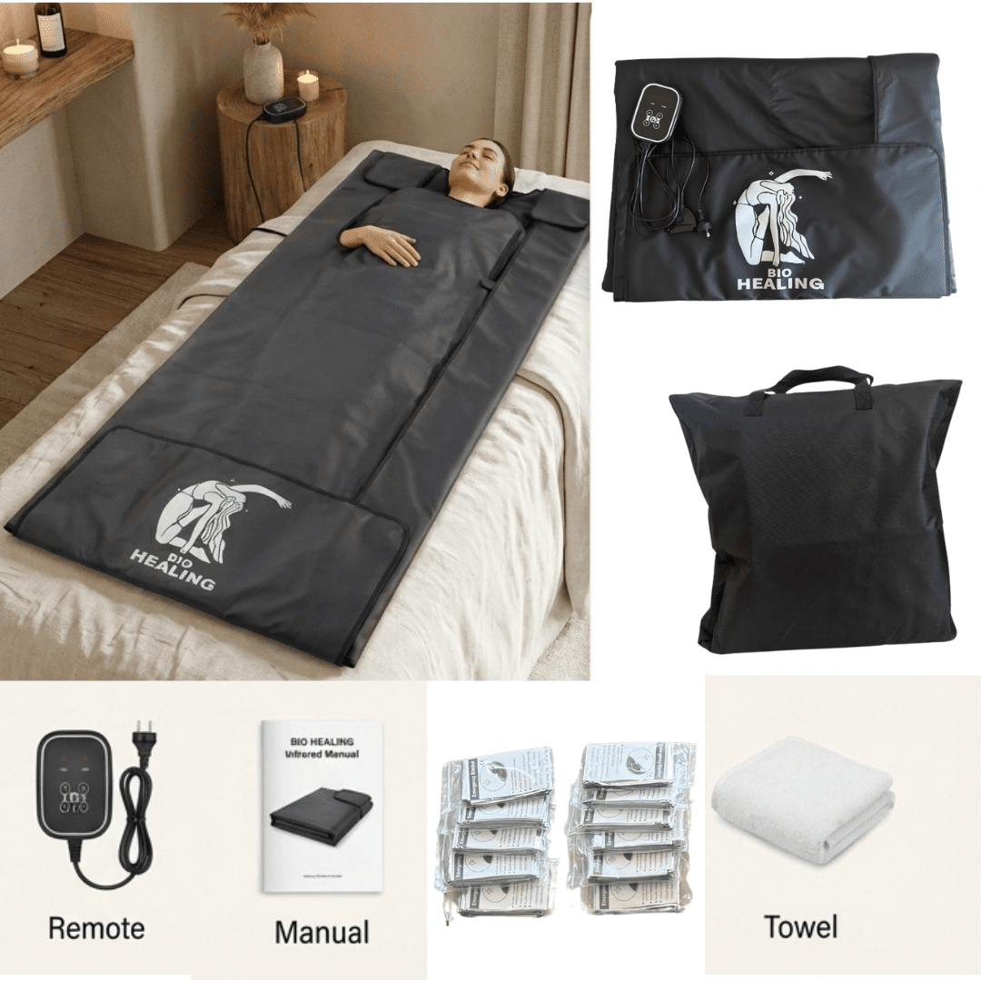 Infrared Sauna Blanket – Far Infrared FIR, Portable, Low EMF | Bio Healing - aussie - deals4u