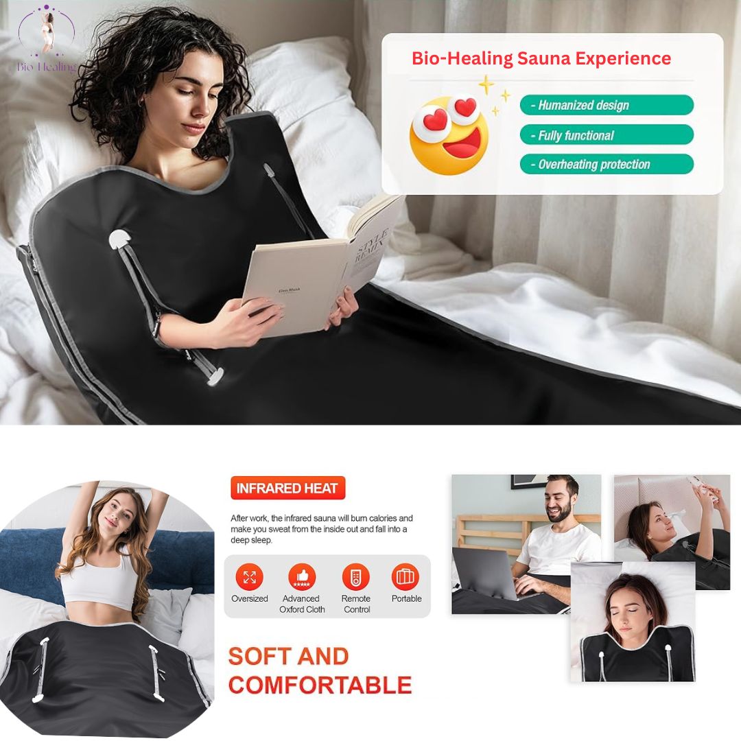 Bio Healing Far Infrared Sauna Blanket: Detox & Relax in Minutes - Ultimate Health Booster!