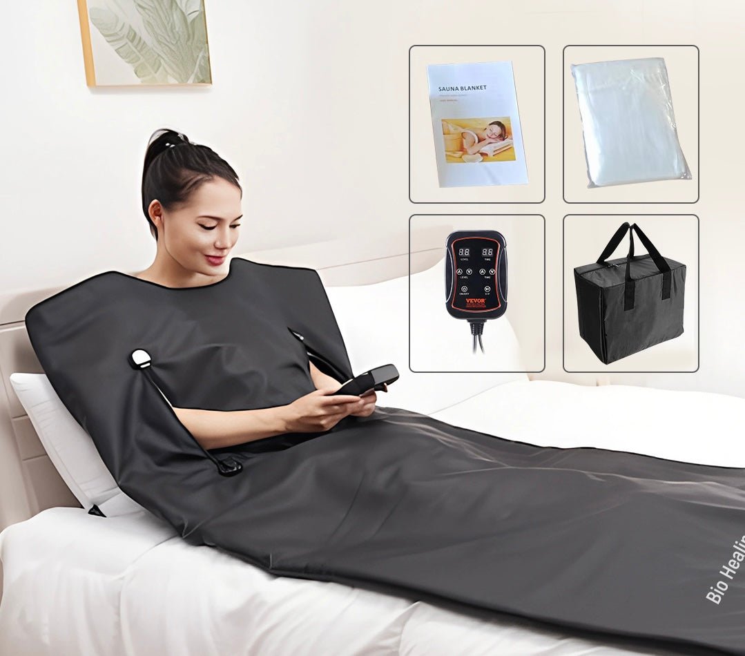 Bio Healing Far Infrared Sauna Blanket: Detox & Relax in Minutes - Ultimate Health Booster!